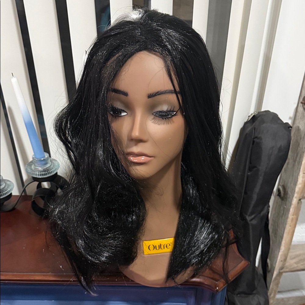 Morticia Black Women's costume Hair Wig
